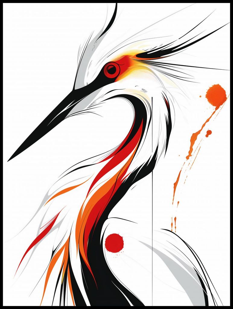 Plakat 75x100cm Storch