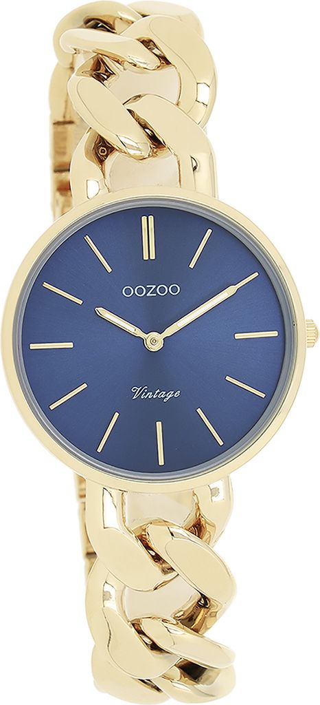 Oozoo Metall Damen Uhr matt Analog Quarzuhr Armband gold Vintage Series D2UOC20359