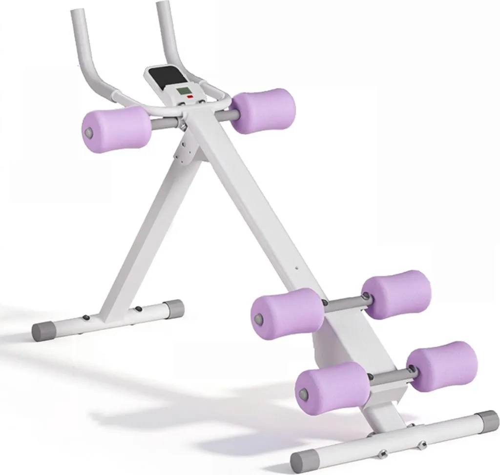 Appareil fitness abdominal pliable avec affichage LED et mode fessiers