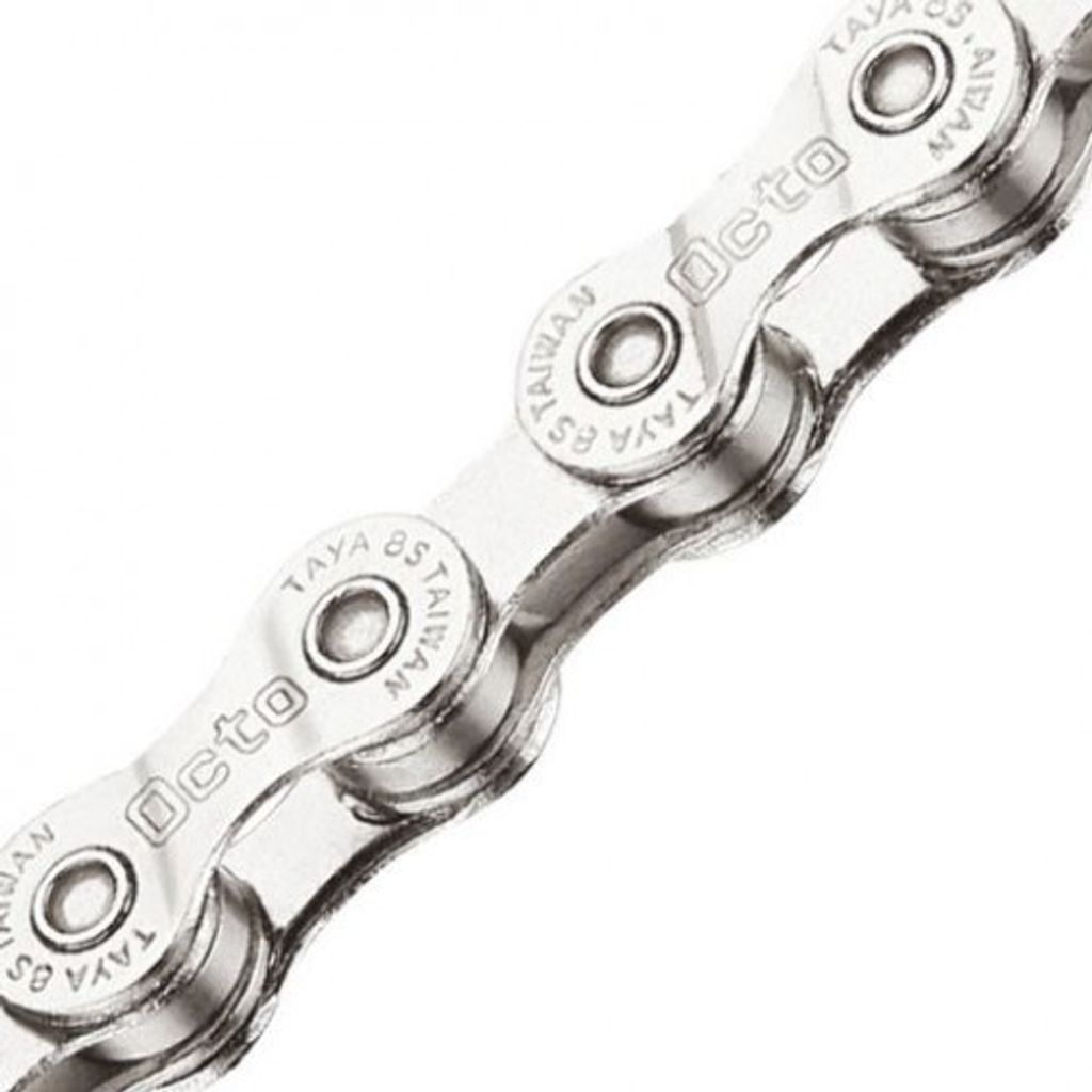 Taya Octo-DG catena e-bike 1/2 x 3/32 8S 136 maglie argento Immagine del prodotto 