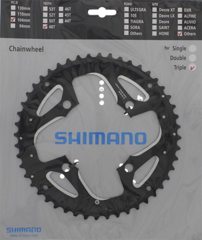 SHIMANO FCT551, Kettenblatt, schwarz, SH-Y1MX98080