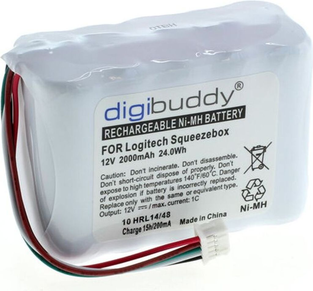 digibuddy Akku kompatibel zu Logitech Squeezebox NiMH Produktbild 