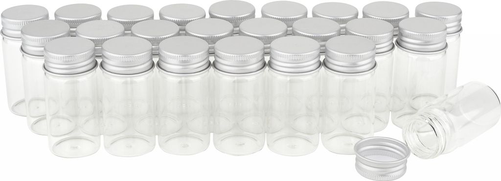 VBS XXL Gläschen mit Schraubverschluss, ca. 25 ml, 24 Stück Produktbild 