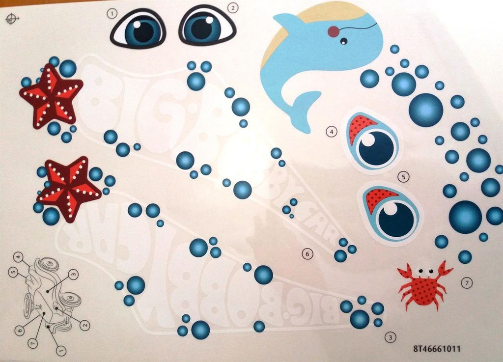 Big Bobby Car Stickers Aufklebersatz Ocean Produktbild 