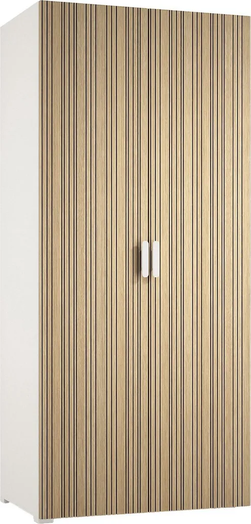 Armoire 2 portes Susella blanc 80x180 cm meuble de rangement italien