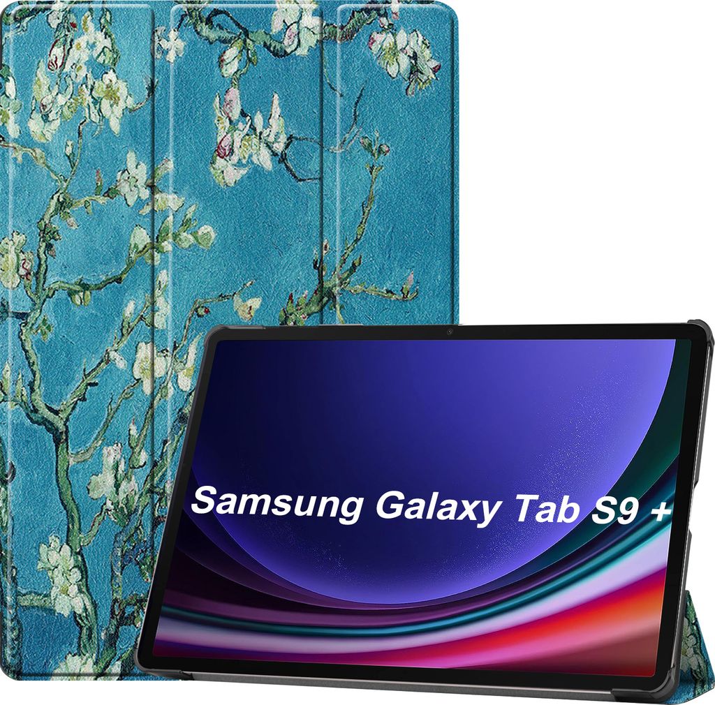 Cover für Samsung Galaxy Tab S9 FE Plus+ X610/X616 2023 12.4 Zoll Zoll Slim Schutzhülle Hardcase aufstellbar und Wake & Sleep Funktion