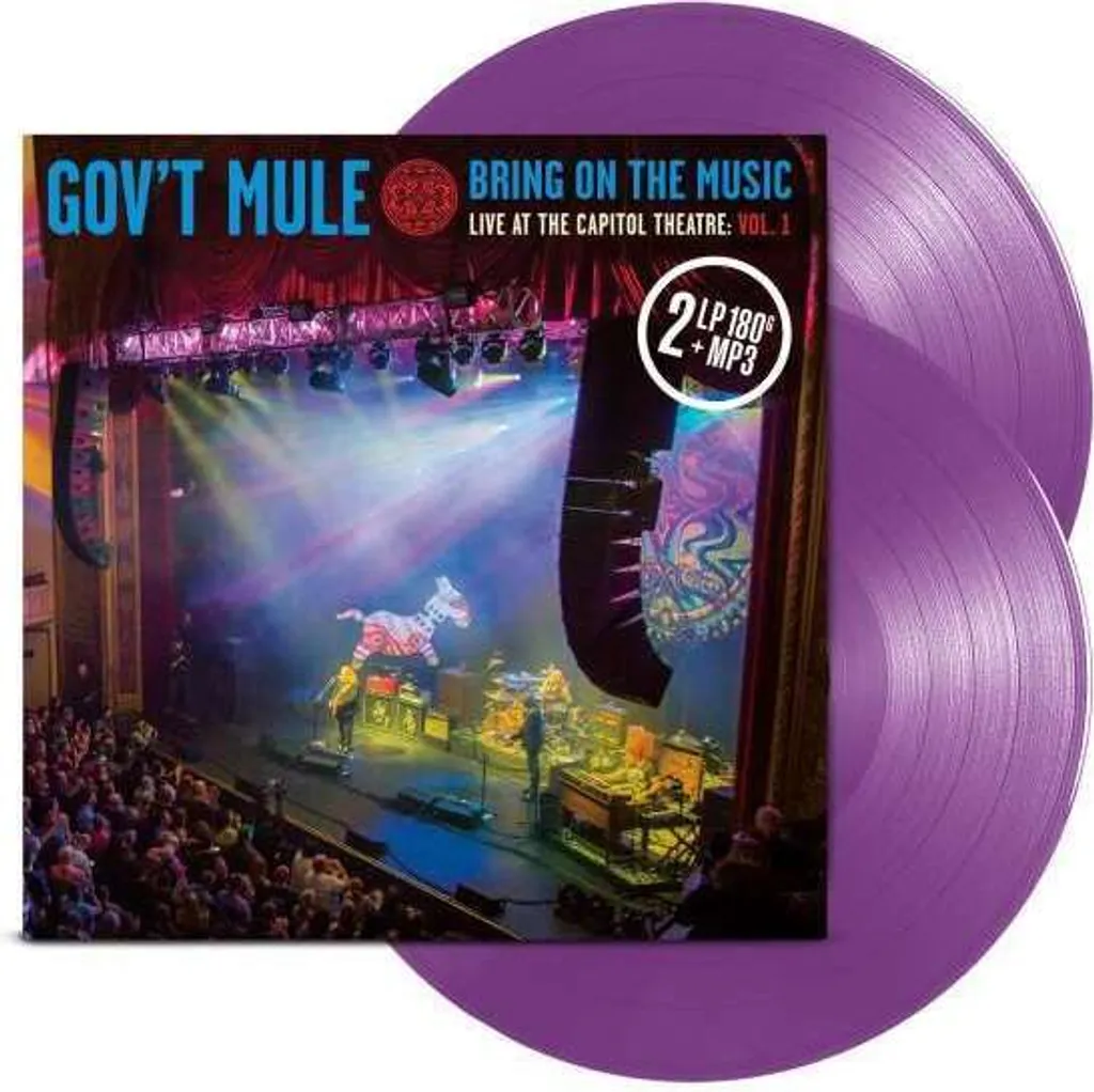 Album Live Gov't Mule 180g Vinyle Violet Bring On The Music Vol. 1 Ltd