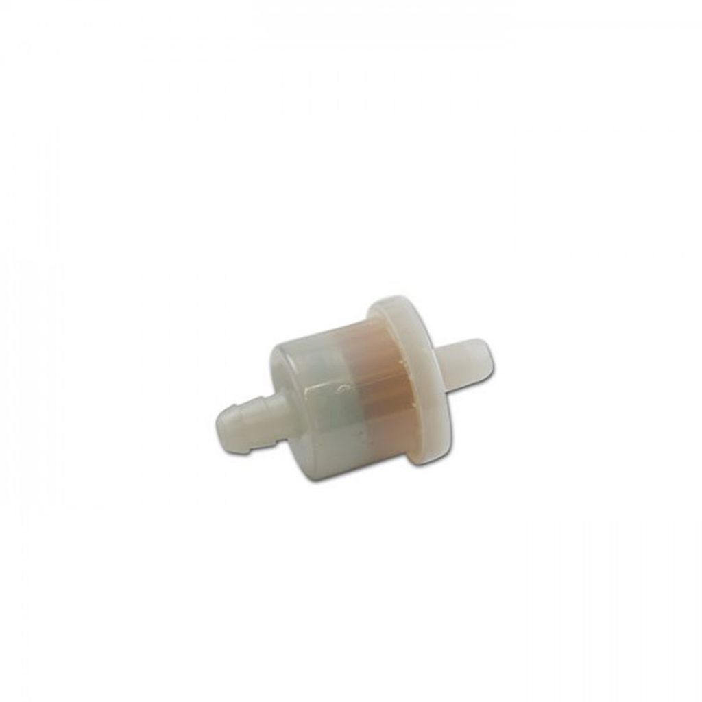 Benzinfilter 5/16" 8mm, Ø=30mm rund, weiß, Gesamtlänge: 51mm