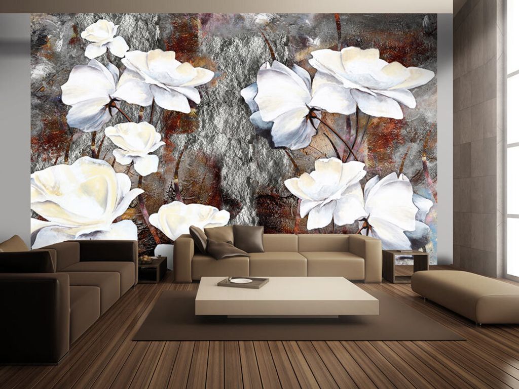 Vlies Fototapete 400x280 cm Tapeten Wandtapete XXL Blumen b-A-0098-a-b