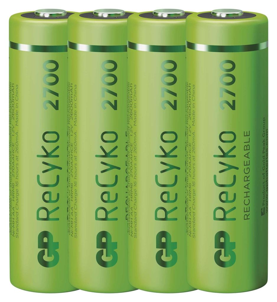 GP Nabíjecí baterie ReCyko 2700 AA (HR6), 4 ks, B21274