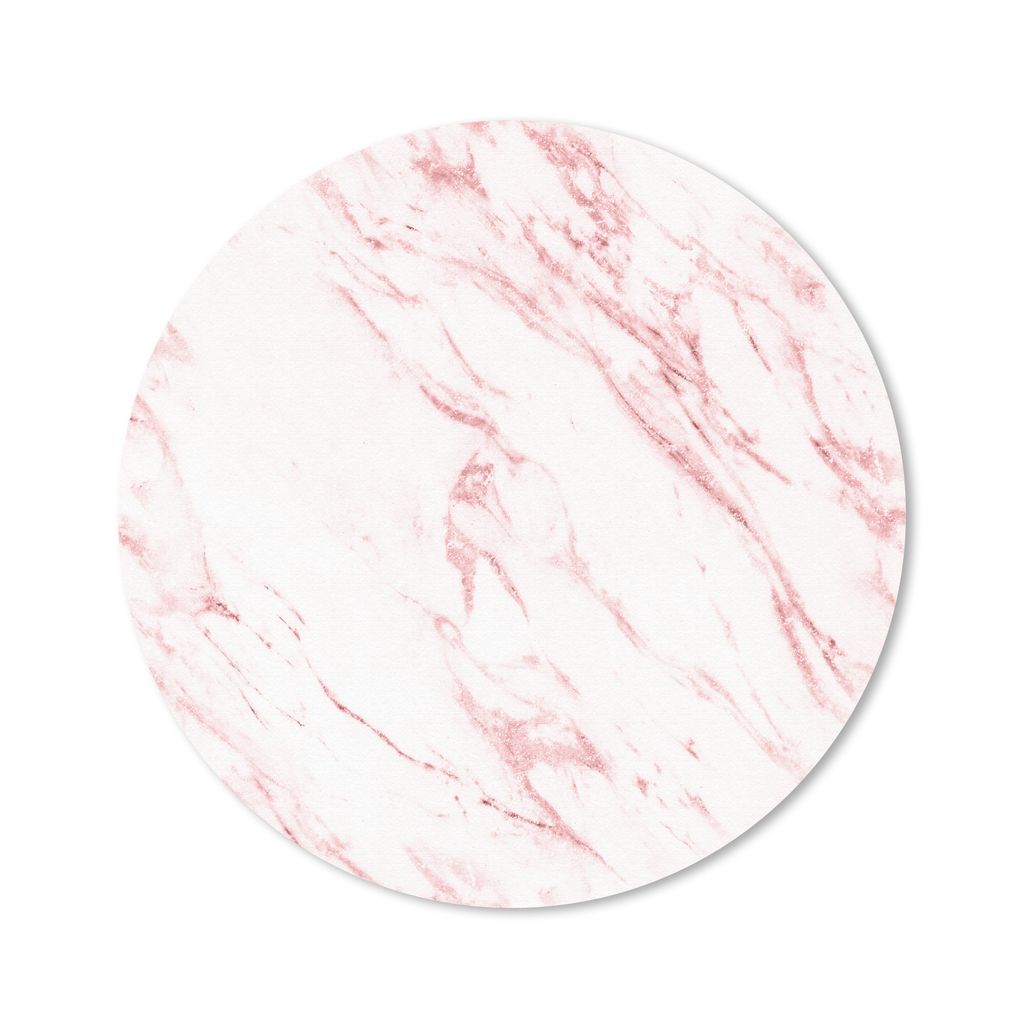 MuchoWow Mauspad Mousepad Marmor - Luxus - Rosa 50x50 cm - Mousepads - Maus Mat - Pad - Mausunterlage - Vinyl