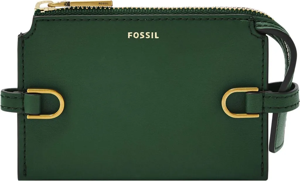Fossil Kier Card Case Pine Green: L'accessorio in pelle di cactus