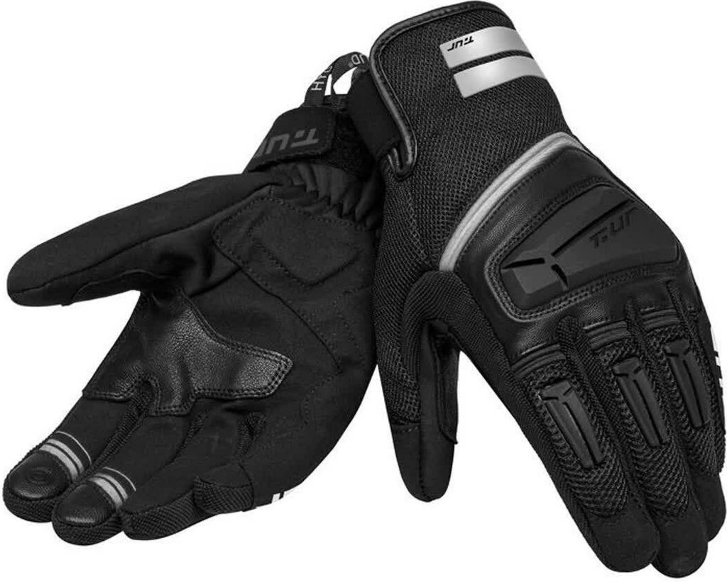 T.UR g-five Hydroscud Schwarze Wasserdichte Sommerhandschuhe Genehmigt größe XXXL