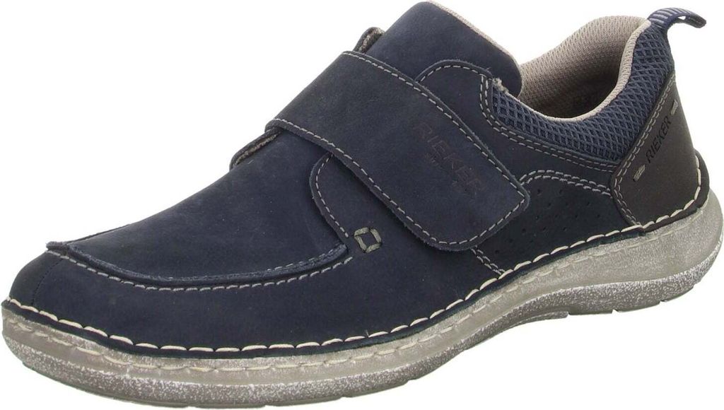 Rieker Slipper - Blau Veloursleder Größe: 41 Normal Produktbild 8