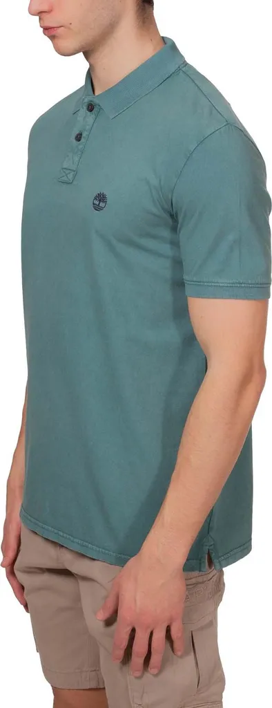 Polo Timberland Stone-Washed Taglia XL - Look Casual Resistente Uomo
