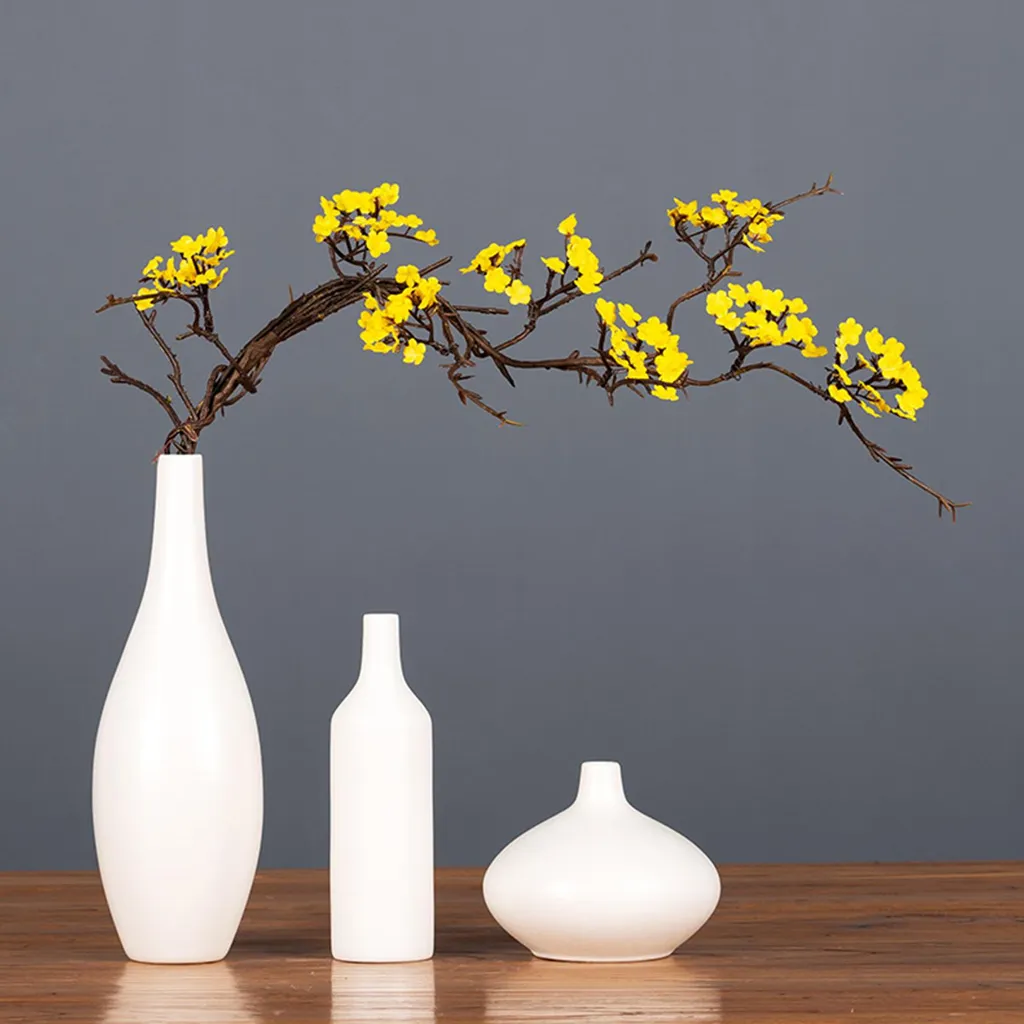 Fleurs artificielles durables pour décoration sans entretien lot de 3