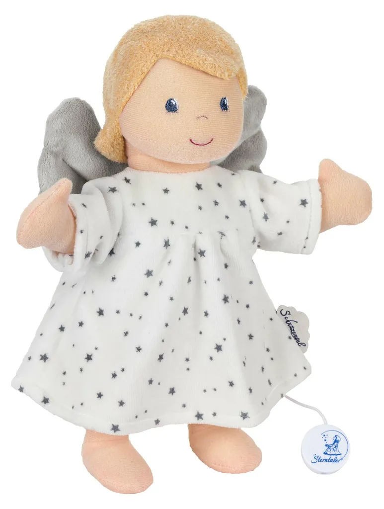 Boîte à musique doudou Sterntaler ange gardien écru, cadeau naissance