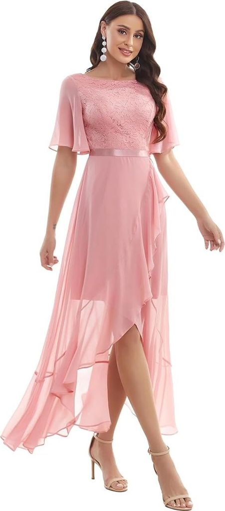 Abendkleid Damen Spitzen Gardenwed elegant lang 2XL Produktbild 