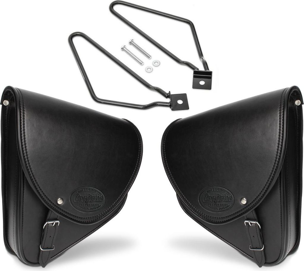 Set 2x Satteltaschen + Halter passend für Honda Rebel 1100 CMX / 500 C