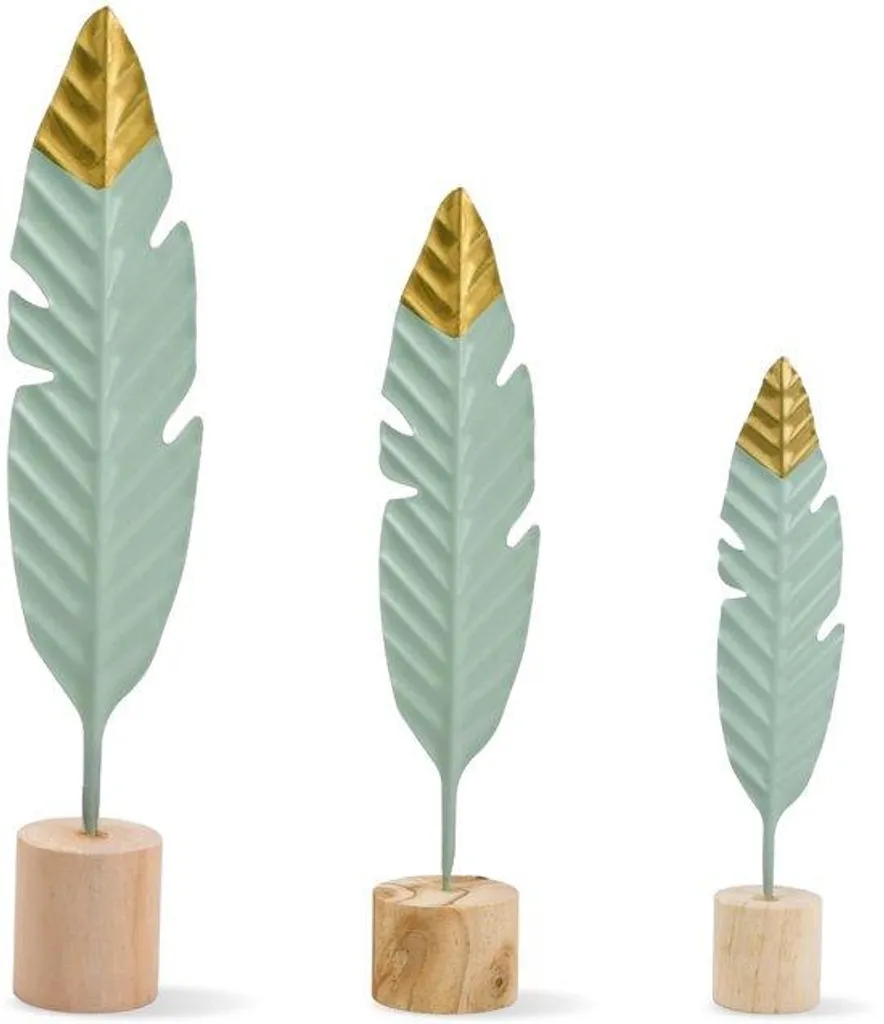 Sculpture moderne en bois et plumes pour salon contemporain - Modèle A1