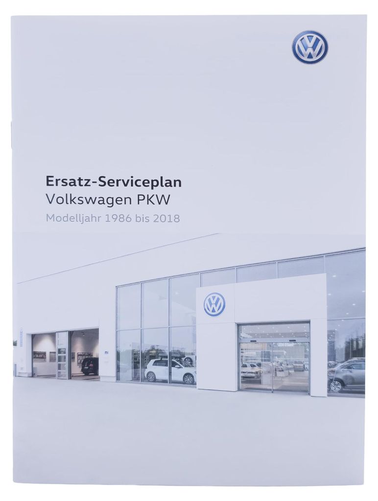 Volkswagen Original VW Serviceplan Serviceheft Scheckheft Immagine del prodotto 