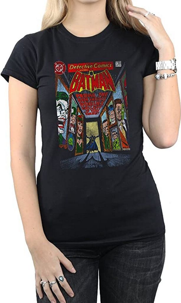Batman - "Rogues Gallery" T-Shirt für Damen BI1597 (XXL) (Schwarz)