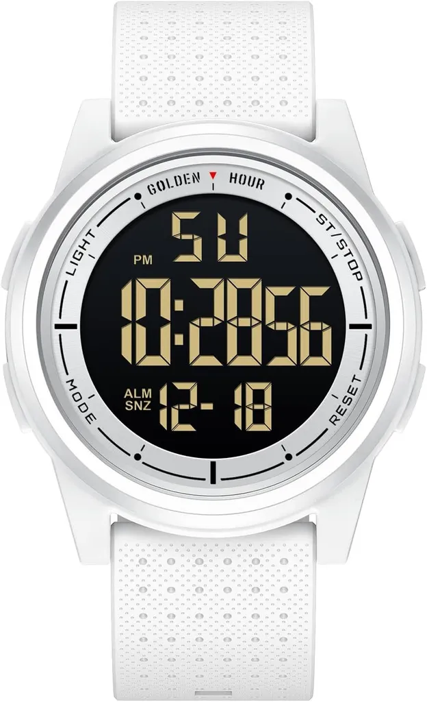 Orologio Digitale Metallo Ultrasottile Minimalista 50M | Tech Watch
