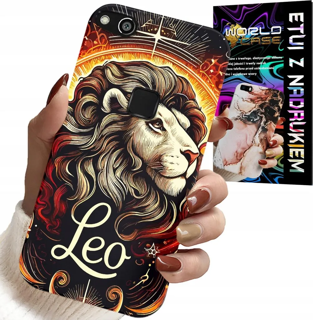 Custodia Huawei P9 Lite 2016 Leone Zodiaco + Pellicola Omaggio
