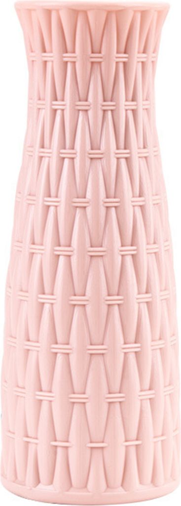 Blumenvase Unbreakable Herzstück Leichtes Blumenarrangement Nordische Plastikvase für Zuhause-Rosa