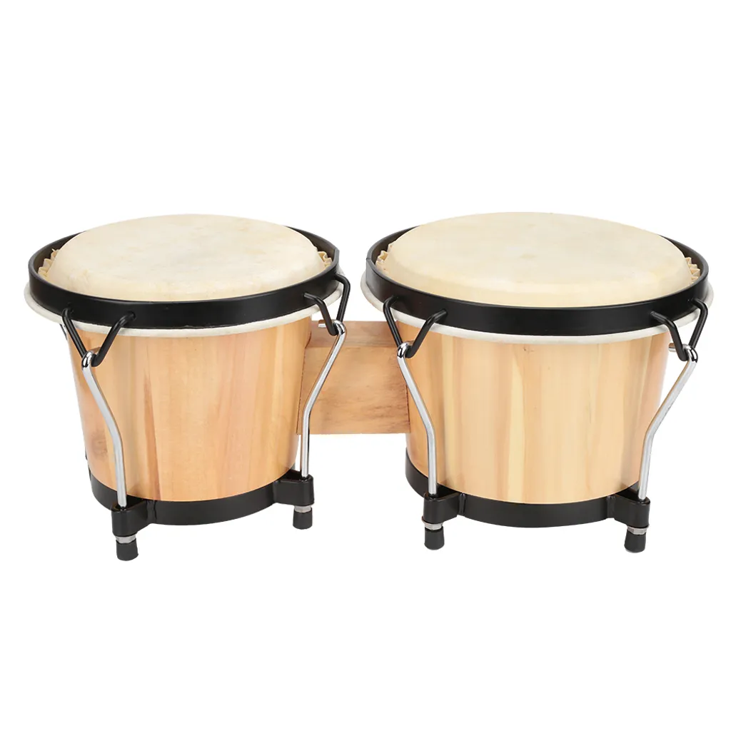 Tambour africain djembe en peau de mouton véritable de 50cm artisan