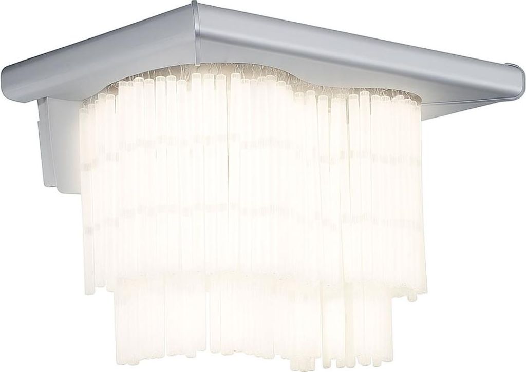 Wand Lampe Glas Stäbe Beleuchtung Fassung 2xE27 Esszimmer Aluminium Eglo Naxos 88239