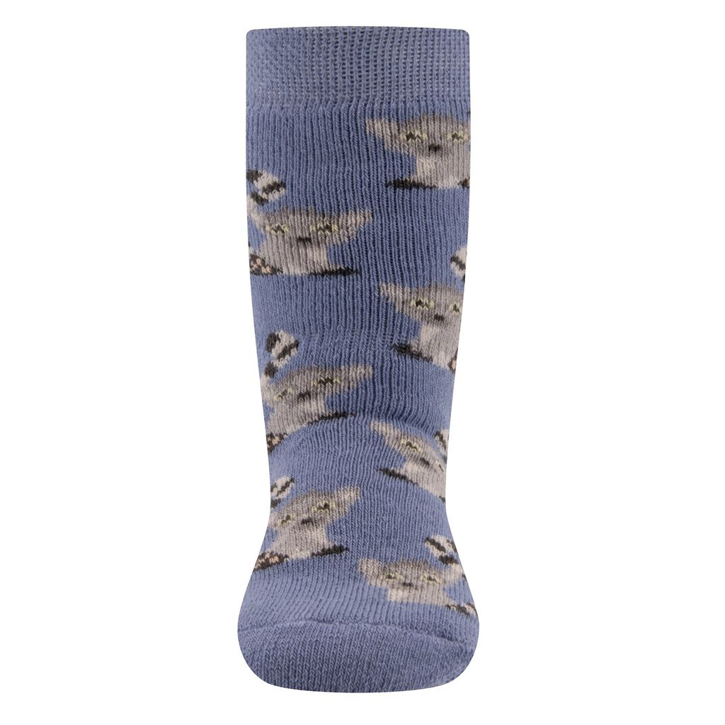 Dětské ponožky Ewers Socken GOTS Wolle - grau mel