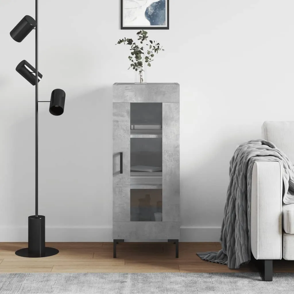 Mobile Design vidaXL Grigio Cemento | Credenza Slim per Arredo Urban Chic