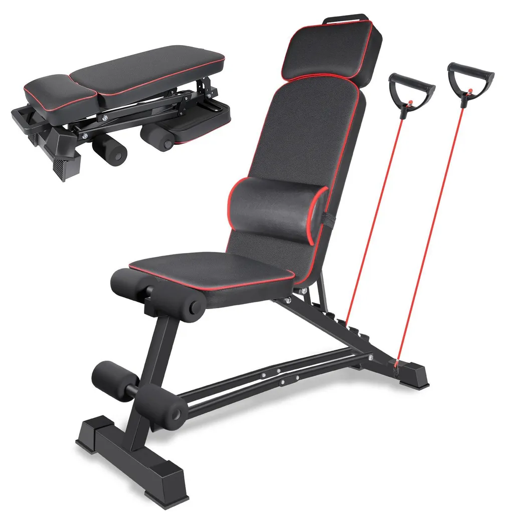 Banc de musculation stable hauteur réglable fini les douleurs dos