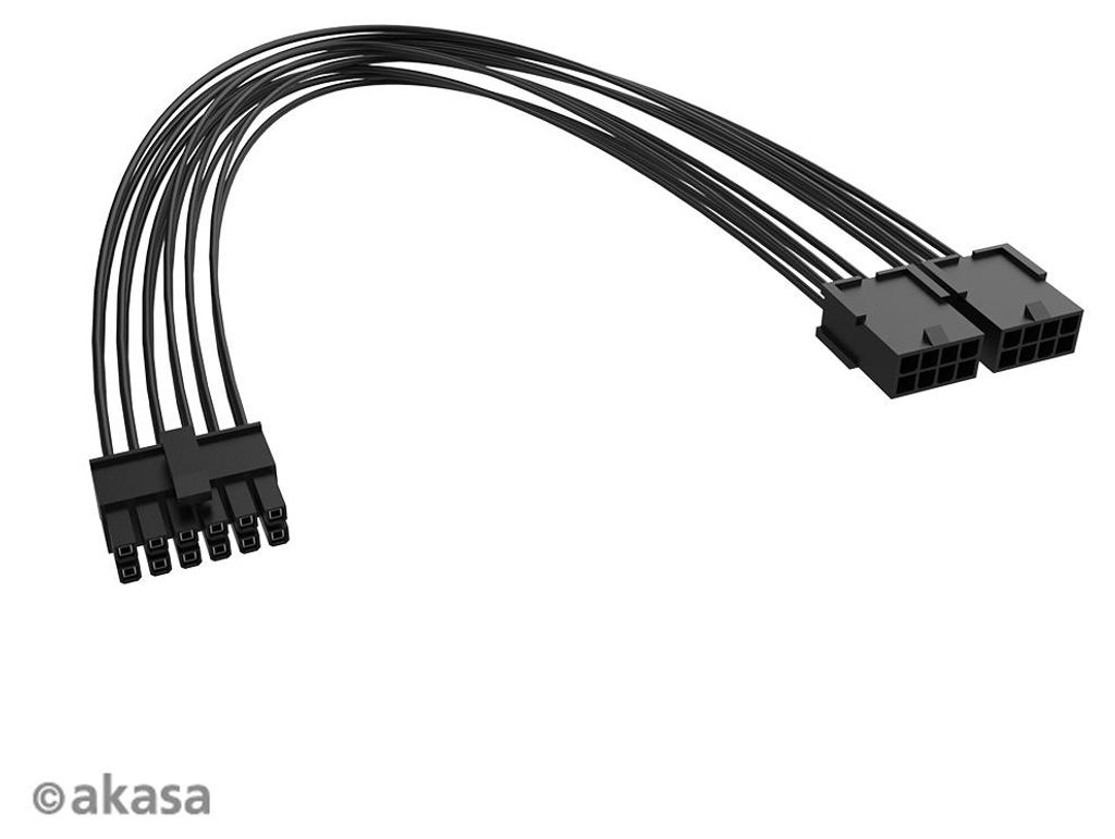 AKASA - Adaptateur PCIe 12 broches vers double 8 broches Image du produit 
