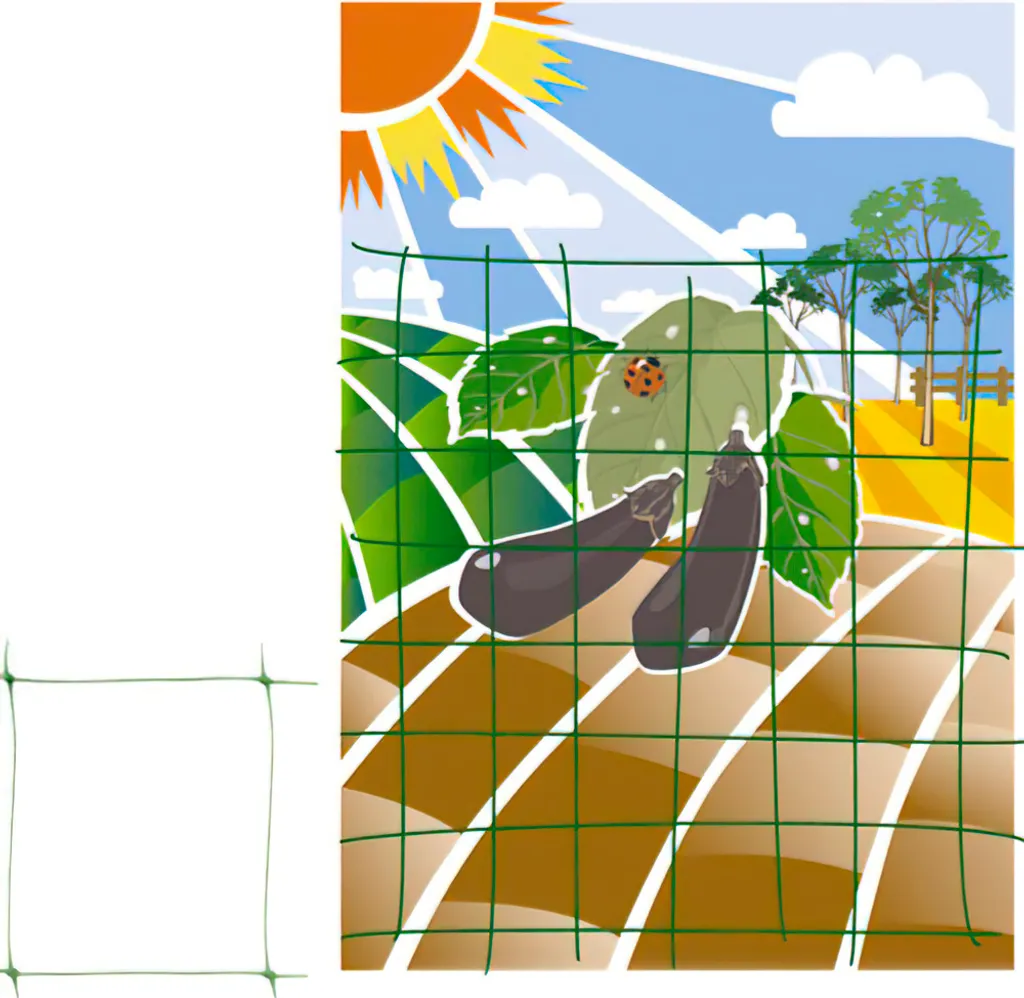 Filet rouleau de 2,0x100 mètres en polyéthylène HD pour clôture de jardin