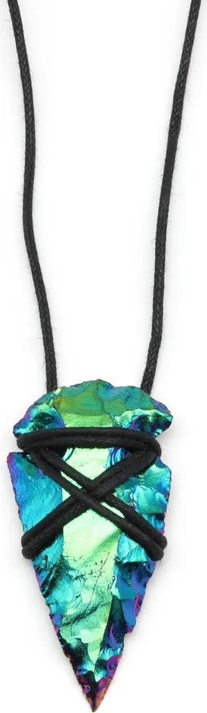 Bijou lithothérapie pendentif calcédoine pour sérénité et cordon 40 cm