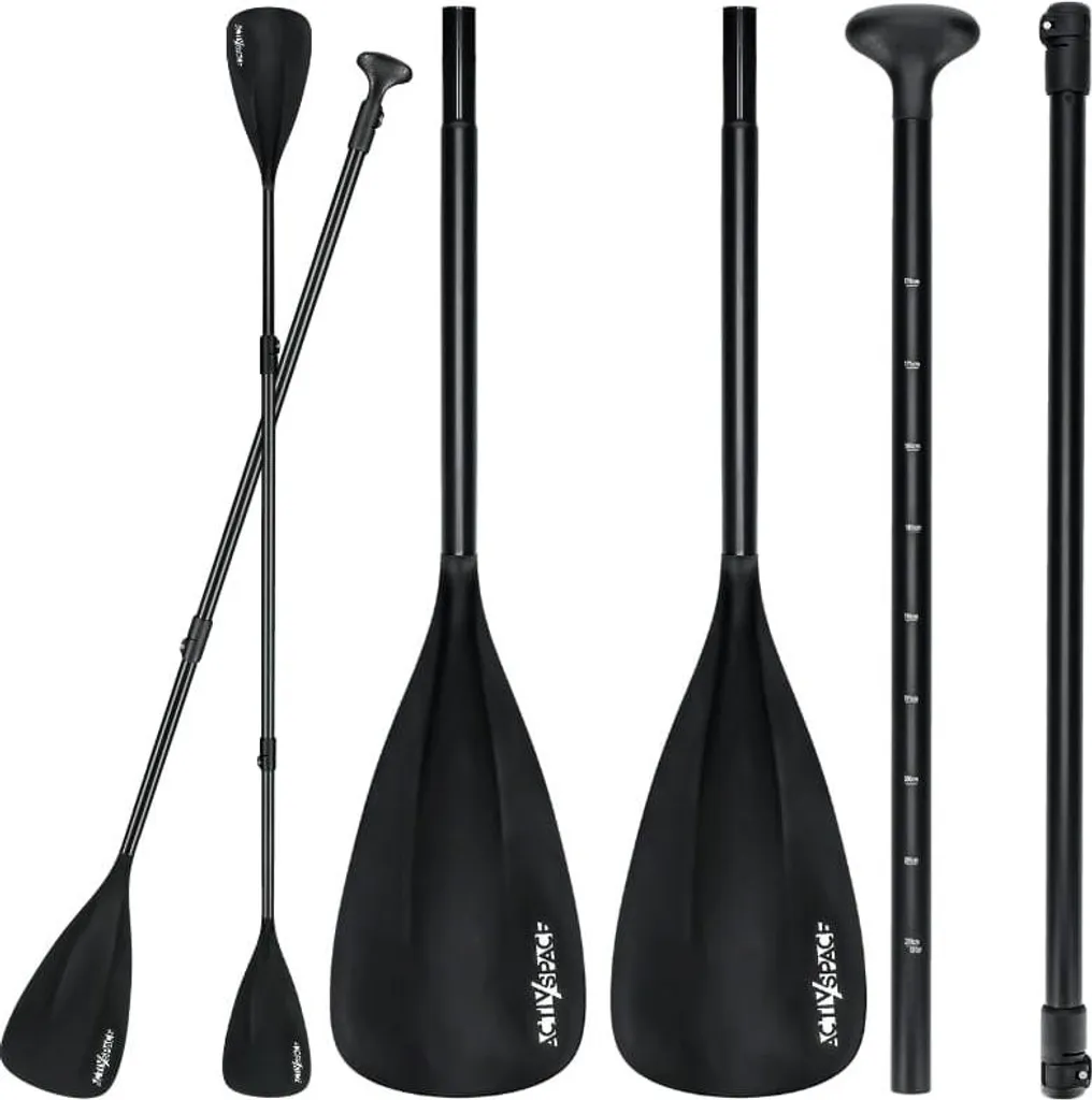 Pagaie de kayak pliable 2 en 1 pour planche de SUP réglable en aluminium