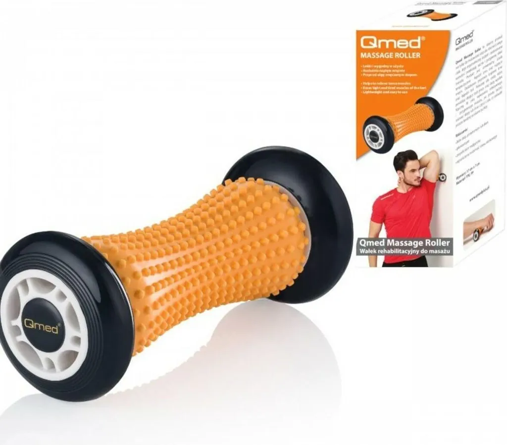 Rullo Massaggio Qmed MDH | Roller Riabilitativo Professionale TPE 17cm