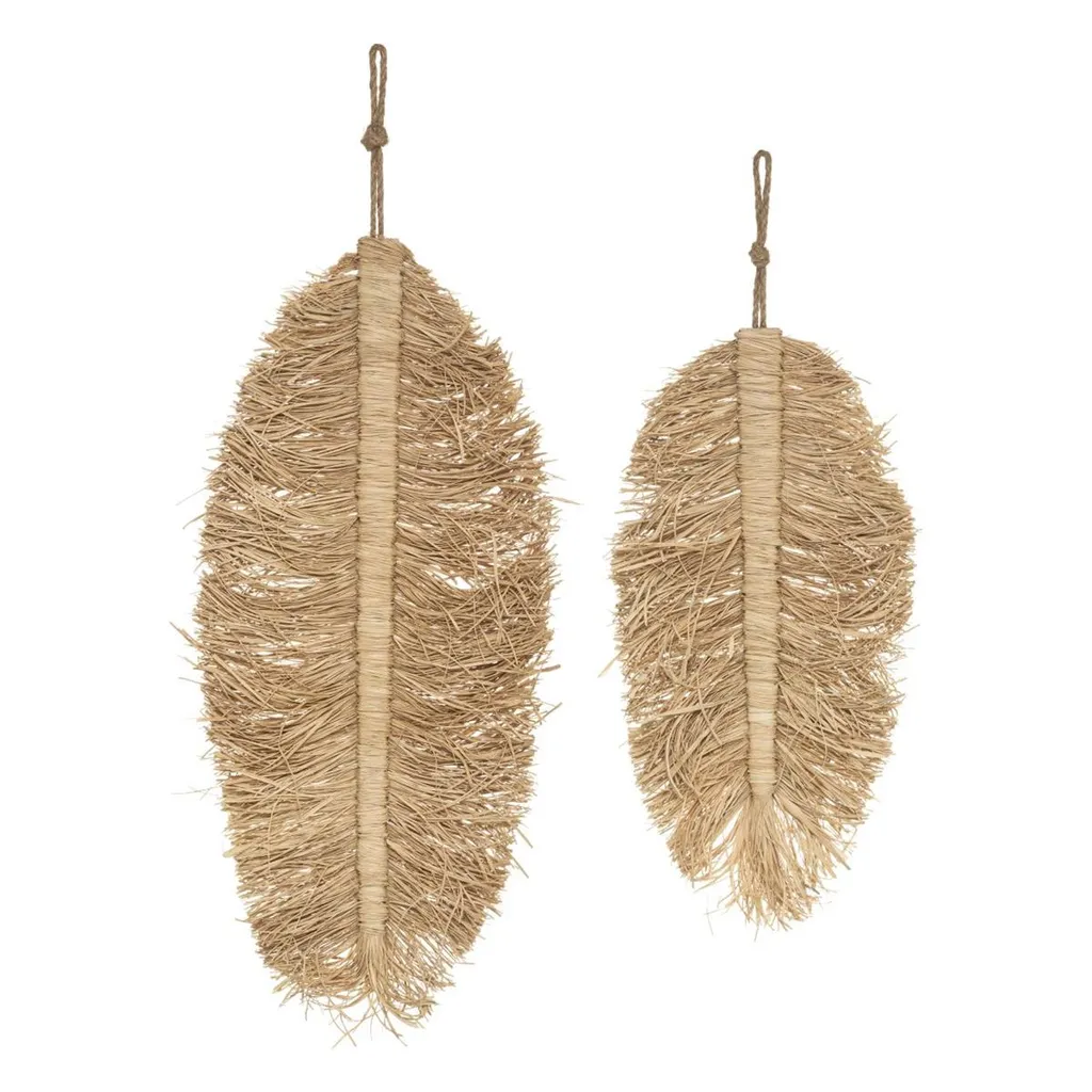 Set 2 Decorazioni Oasis Atmosphera in Rafia - Arredo Parete Boho Chic