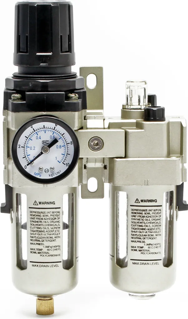 Wiltec Unité de traitement d'air comprimé 12,91mm 10 bars avec régulateur