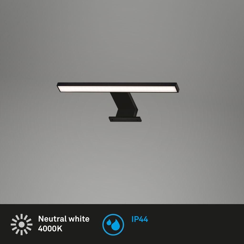 LED Spiegelleuchte Spiegellampe IP44 5 W schwarz Produktbild 