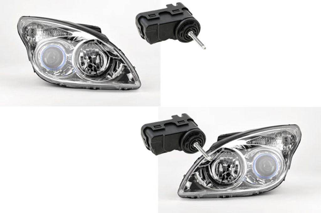 Johns, Scheinwerfer passend für Hyundai i30 10/07-06/10 H7 H1 Links Rechts + Stellmotor 921012L020 921032L020 921012L120 921032L120 921302B000 921...