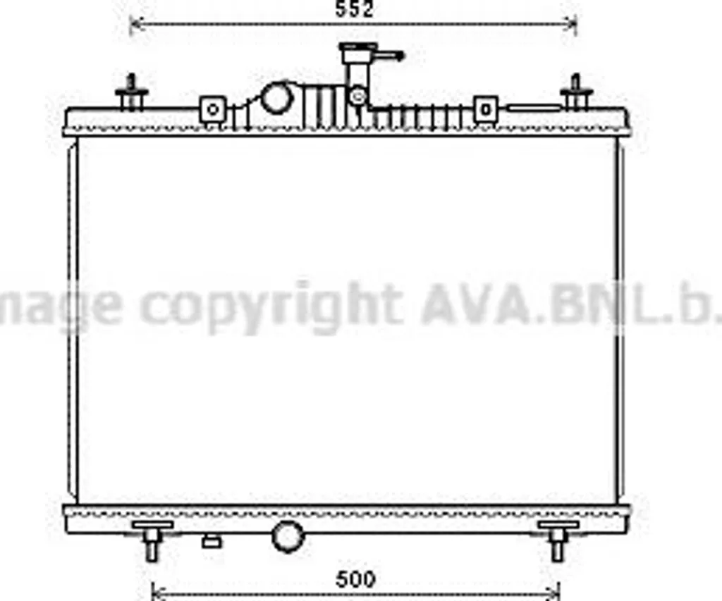 Radiateur de refroidissement moteur Koleos compatible référence 214007173R