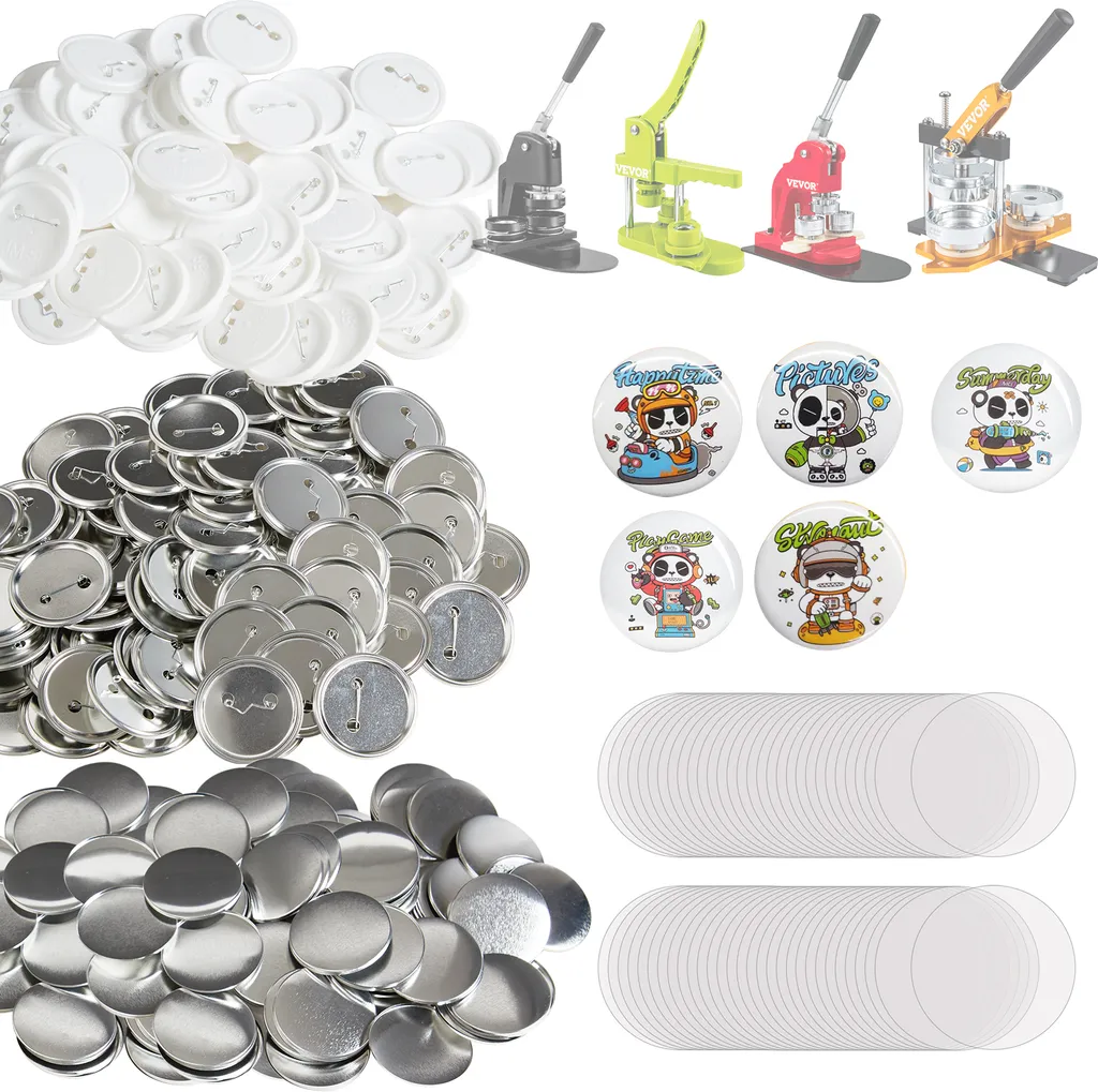 Accessori Pressa Badge 58mm VEVOR: Produzione Massiccia Spille Fai-da-Te