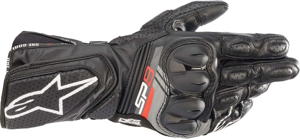 Alpinestars SP-8 V3 Leather Gloves Black S Motorradhandschuhe