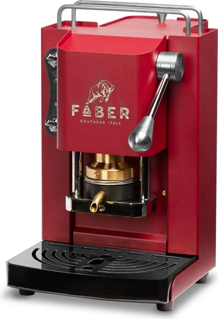 Machine à café ESE Faber Pro Mini Deluxe Cherry Red - Parfaite au bureau