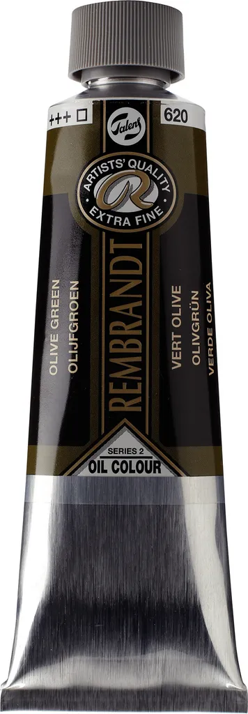 Huile Rembrandt Vert Olive 620 Tube 150 ml Haute Résistance Lumière