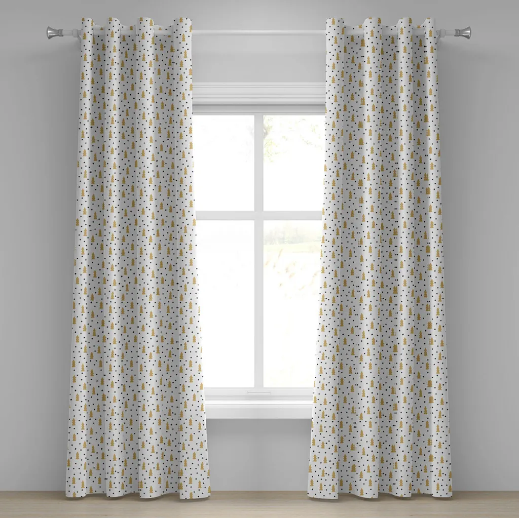 Rideau de Fenêtre Noël pour Salon 280x175cm Décoration Hivernale Chic