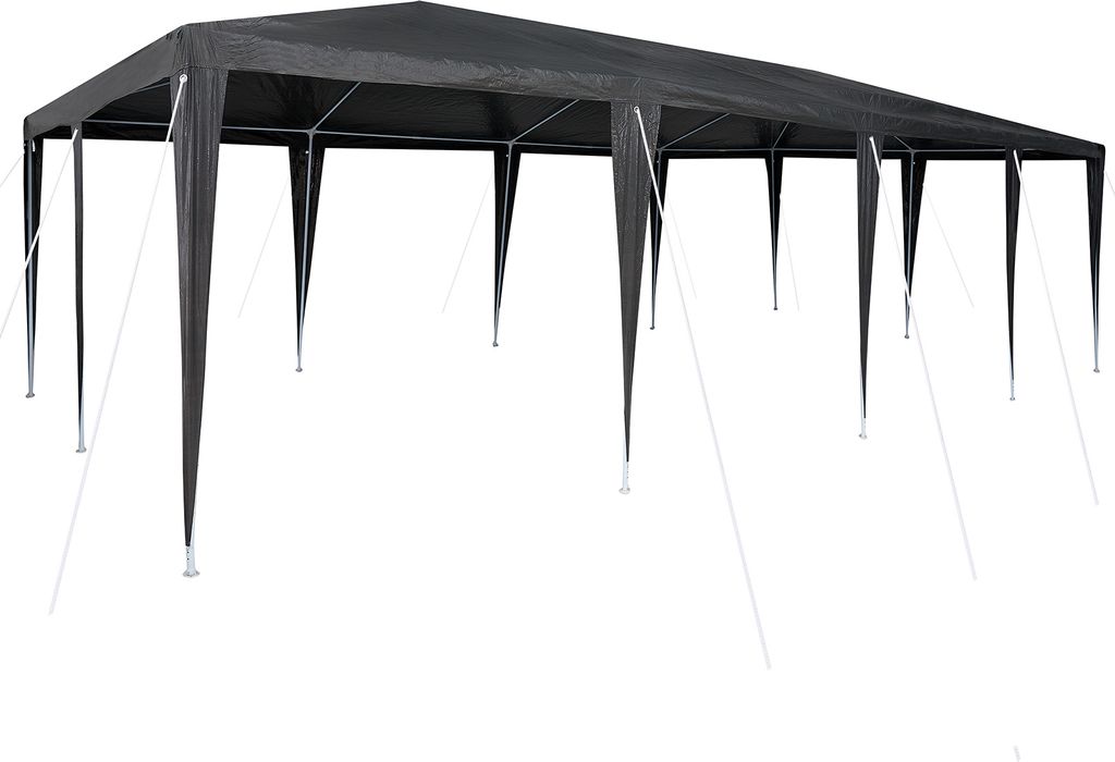 Möbel Party- Zelt Anthrazit 8x4 m PE - Pavillons & Partyzelte Neu50605